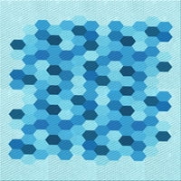 Ahgly Company u zatvorenom okruglom uzorkovima dubokim nebeskim prostirkama plave površine, 8 'krug
