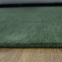 Rugsotički tepisi Ručni loom, prostirka savremene vune, zelena, 5'x8 '