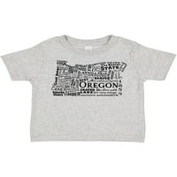 Inktastična oregonska riječ salata - država obriši poklon dječaka mališana majica ili majica mališana