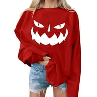 Umitay pulover Dukseri za žene Ženska Ležerna moda Halloween Print Dugi rukav O-izret Dukseri