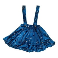Dvokrevetna suknja za dvostruku suknju za toddler baršunasta suknja dječja suknja za velvett zvijezde