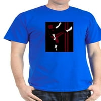 Cafepress - Fudbal * 18 * {Crimson} tamna majica - pamučna majica