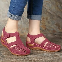 Ženske ljetne sandale, klinaste pete vezene sandale papuče višebojne flip flops