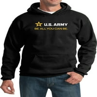 Vojska budi sve što možeš biti bijeli i zlatni trakici pulover, mali maruon