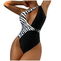 Yanhoo kupaći kostim za žene Jedno rame Seksi Leopard Ispis kupaćih kupaćih kupaćih kupaćih kostima