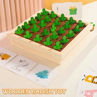 Mrkva podudaranje drvene mrkve igračke edukativne drvene igračke povlačenje mrkve igračke abecede podudarajuća