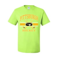 Divlji Bobby Grad Pittsburgh Hokej Fantasy Fan Sports Muška majica, sigurnosna zelena, velika