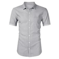 Tobchonp vruće prodajne majice za muškarce Slim Poslovna ljetna odjeća za muškarce Solid Boja Muška