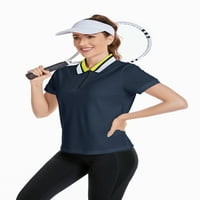 Žene Golf polo T majica kratki rukav Ogrli lagane atletičke ispise teniske ležerne majice