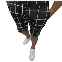 Teretne kratke hlače za muškarce muško ljetni casual slim Big plaid kratke hlače sa zatvaračem na patentnim