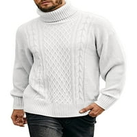 Prednjeg swalk muns džemper casual pleteni upleteni pulover Tijek džemperi Osnovni termički kornjač