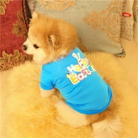 HXROOLRP Uskršnji džemperi za kućne ljubimce Uskršnji pas odjeća pamučni prsluk štene za mali pas