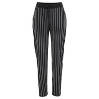 Ljetne pantalone za žene Elastične visoke strukske trake s prugama Boho Beach džepovi za olovke