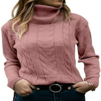 Jeanwpole Dame Spring Fall Winter Solid Color Turtleneck džemper TOP modni kukirski pulover Dugi rukavi