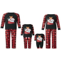 MA & Baby Porodica koja odgovara božićnoj roditeljskoj djeci Pajamas setovi za spavanje Božić PJS bodi