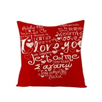 Kokovifitves Home Decor Clearence Jastuci za razvlačenje navlake za Valentinovo pamučni pamučni jastuk