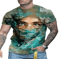 Bomotoo muns boemian T košulje Sažetak ispisano labavo fit pulover fitness casual bluza za vrat