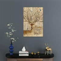 Drvo cvjetni zidni umjetni cvjetovi Slike Želja Tree Kuhinjski zid Dekor Zemlja Motivacijska platna