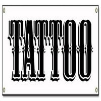 Aluminijumski znak Parking Aluminijski znakovi Tattoos Art Salon Studio Artist Tats