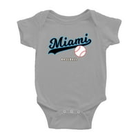 Slatka Miami Baby BodySuits bejzbol ventilator za bebe Džersey odjeću za dječake