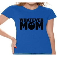 Neugodni stilovi žene mama mama smiješna grafička majica vrši dan crne majke