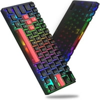 60% mehanička tastatura - vruće zamenjena ultra-kompaktna RGB igračka tastatura W PUDDING KINEPS, linearni