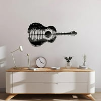 Vnanda otporna na hrđe metalna umjetnost metal apstraktni gitarski zidni ukras željezo zanat dnevni boravak kupaonica zidna umjetnost gitara viseći dekor