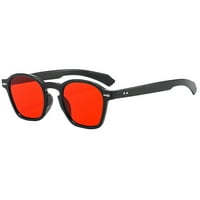 Miyuaadkai sunčane naočale muškarci Žene Polarizirani sunce Es Fashion CL IC okrugli okvir Sungh Es Dodatna oprema Crvena
