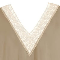 FINELYLOVE LACE haljine Ležerne haljine A-line Regularni kratki rukav čvrst bijeli l