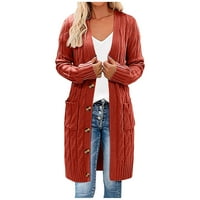 Ženski kaput zimska moda Zip Up Fau Jakna Zima topla jakna Otvorena prednja kardina sherpa fleece jakna