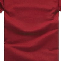 Outfmvch T majice za žene plus veličine Print majica kratkih rukava Ženske vrhove majice za žene crvene