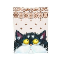 Sažetak uzorak CAT bake, super mekani flanel pokrivača za klizanje, 40 x30