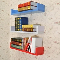 Savremeni u obliku zidnih nosača Jednostavno drvo za knjige za knjige Media CD DVD memorija 45x15x