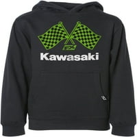 Fabrika Effea Kawasaki Cijeni zastava zastava za mlade pulover kapuljača Crna zelena XL