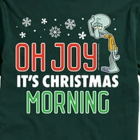 Skungebob Squarepants - Oh Joy To je božićno jutro - Muška grafička majica kratkih rukava