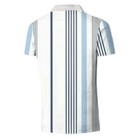 Muška majica Muška golf košulja Casual Sports V Retdbed ovratnik kratki rukav modni casual solid boja