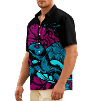 Muška kratka rukava morska životinja karakteristična prozračna atraktivna dizajna košulje za kuglanje