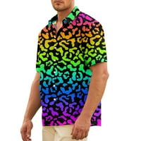 Dječak prijatelj u boji 3D tipke za ispis Mekani prozračni kasetni džep na košulji na havajsku majicu,