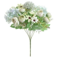 Heiheiup vjenčani dekor Valentines Buket prekrasan cvjetovi mladeni svileni umjetni cvjetovi divlje