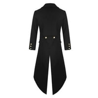 Puna zip lagana jakna Muška muški vintage punk gotički retro haljina kaput modni dugi vjetar