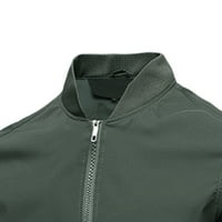 Zimske jakne za muškarce čišćenje muških čvrstih boja stand-up collar patentni zatvarač, casual toplog