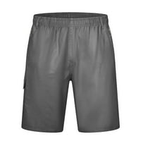 Hwmodou muške teretne hlače Solidne boje plus veličine Multi-džepovi Tipke za zatvaranje proljeće ljetne