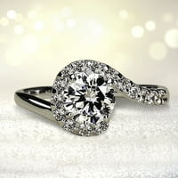 Bacc pribor Moda Izvrsni pjenušava dijamantski prsten za žene Angažovanje prstena za nakit Pokloni prstenovi