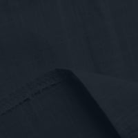 Gotyou Proljetni vrhovi Ženska labava posteljina gumb Solid rever dugih rukava Ležerne bluze Crni XL