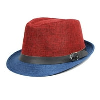 RoyalLovespring i ljetni jazz kapu na otvorenom posteljina boja podudaranje panama top hat hat hat