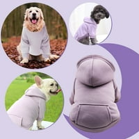 Pulover za kućne ljubimce Mali mačji pas Outfit Pet odjeća za odjeću Zimske tople dukseve Slatka štenad dukserica Purple Medium