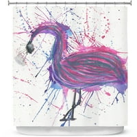 Tuš zastove 70 73 iz dianoche dizajna Shay Livenspargar - Jazzy Flamingo