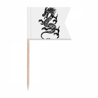 Zmaj životinjsko umjetničko zrno obrisačke zastava za zube zastava za označavanje oznaka za zabavu