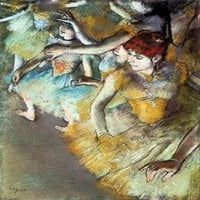 Degas-balet plesači na platnu pozornice ili tiska na zidu