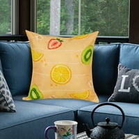 Rovga Početna Dekorativni jastuk pokriva ljetni tiskani poliester voćni jastučni list kauč kauč na kauč